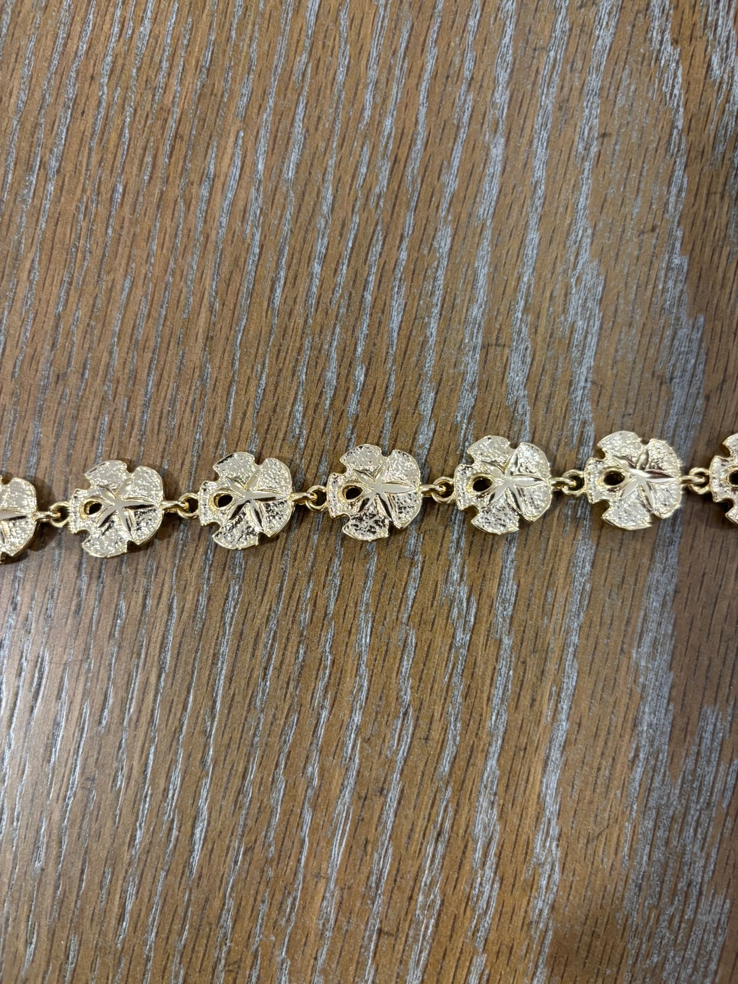 Vintage sand dollar bracelet