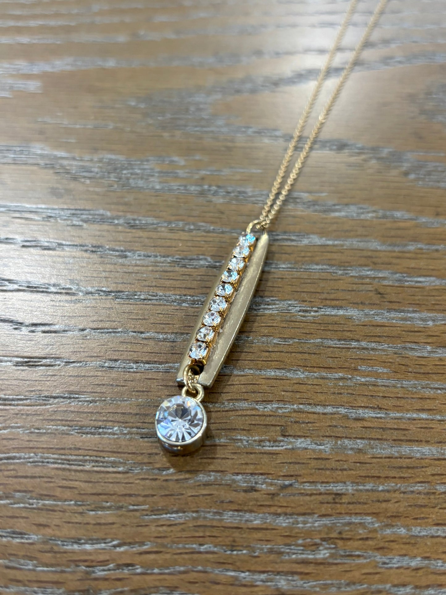 Vintage tie clip necklace