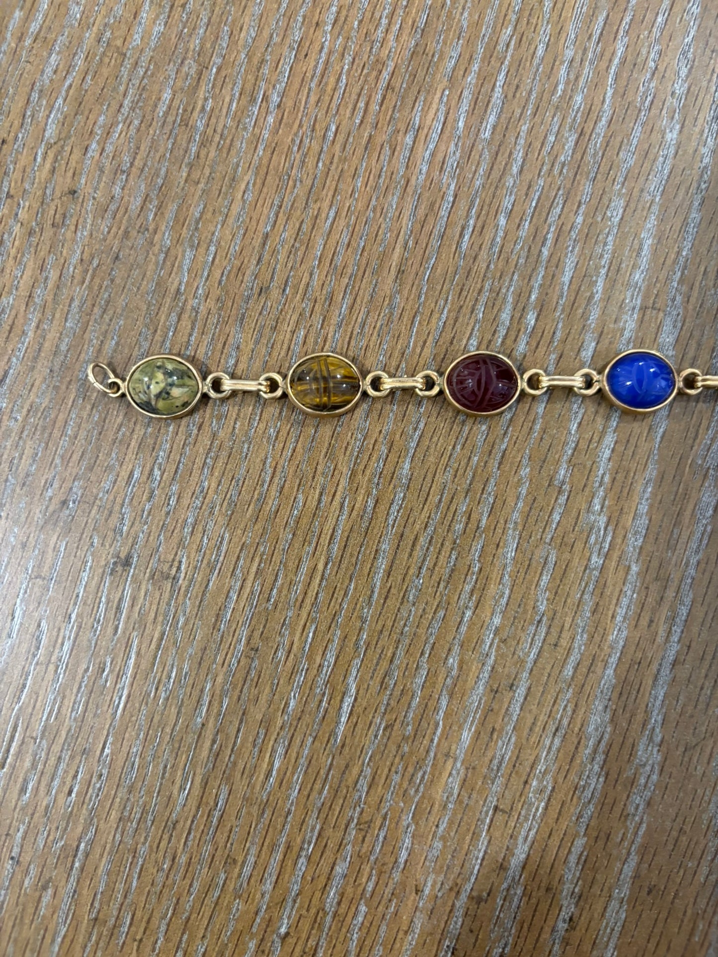 Vintage scarab bracelet