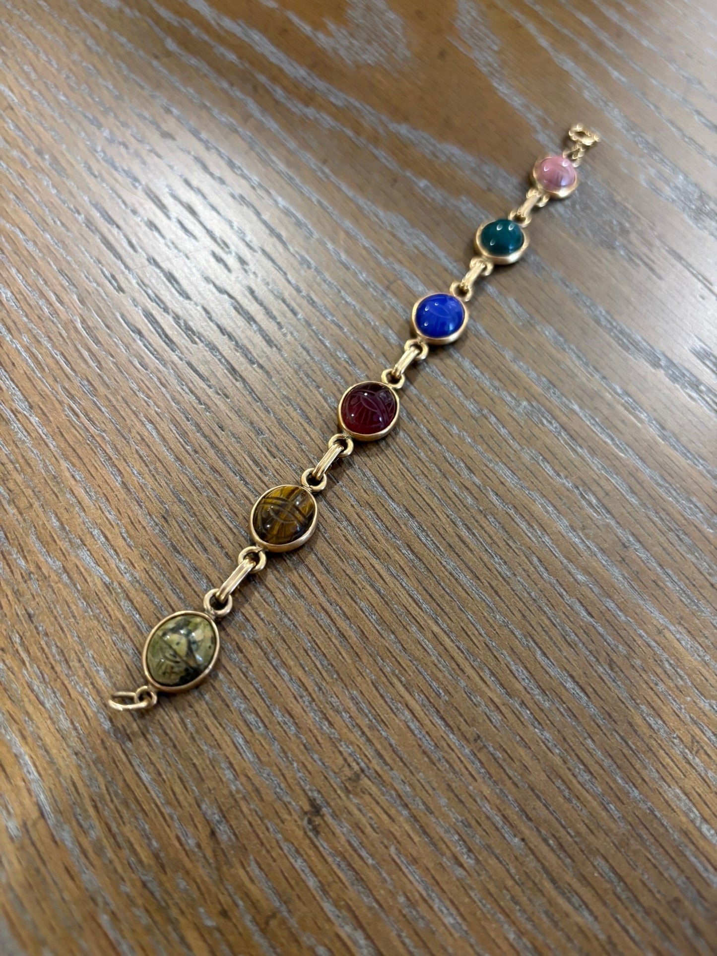 Vintage scarab bracelet