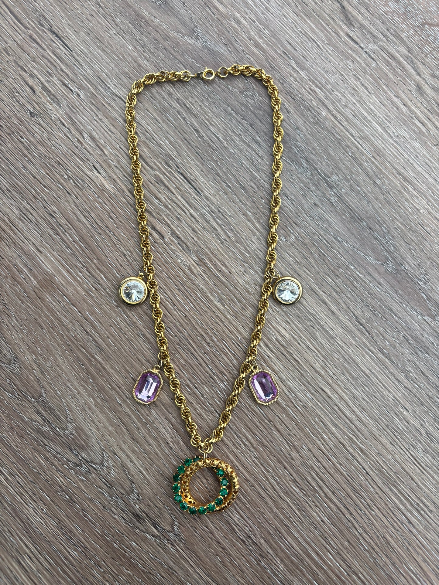 Vintage charm necklace