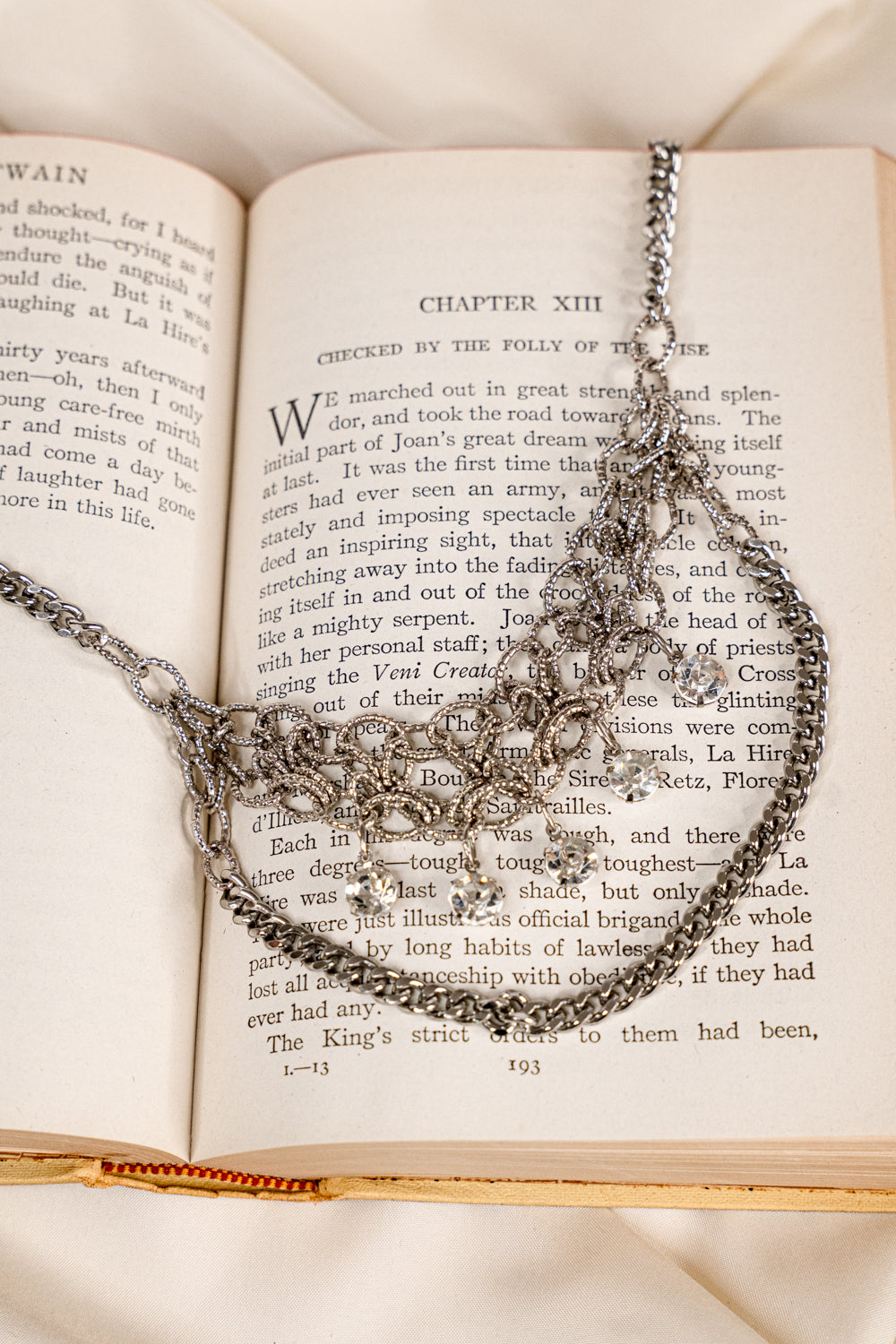 Vintage multistrand silver necklace